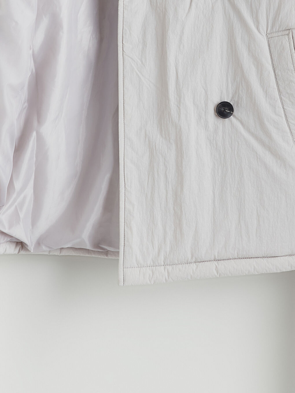 Ženska jakna sa postavom i kragnom košulje-7