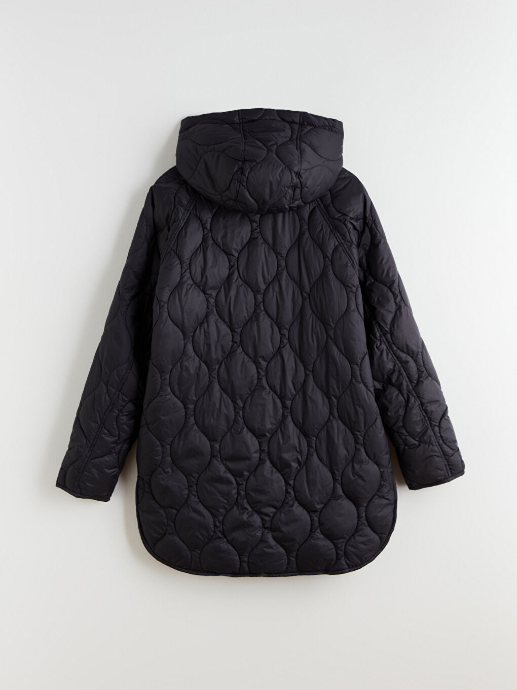 Woman BLACK Puffer Coat-7