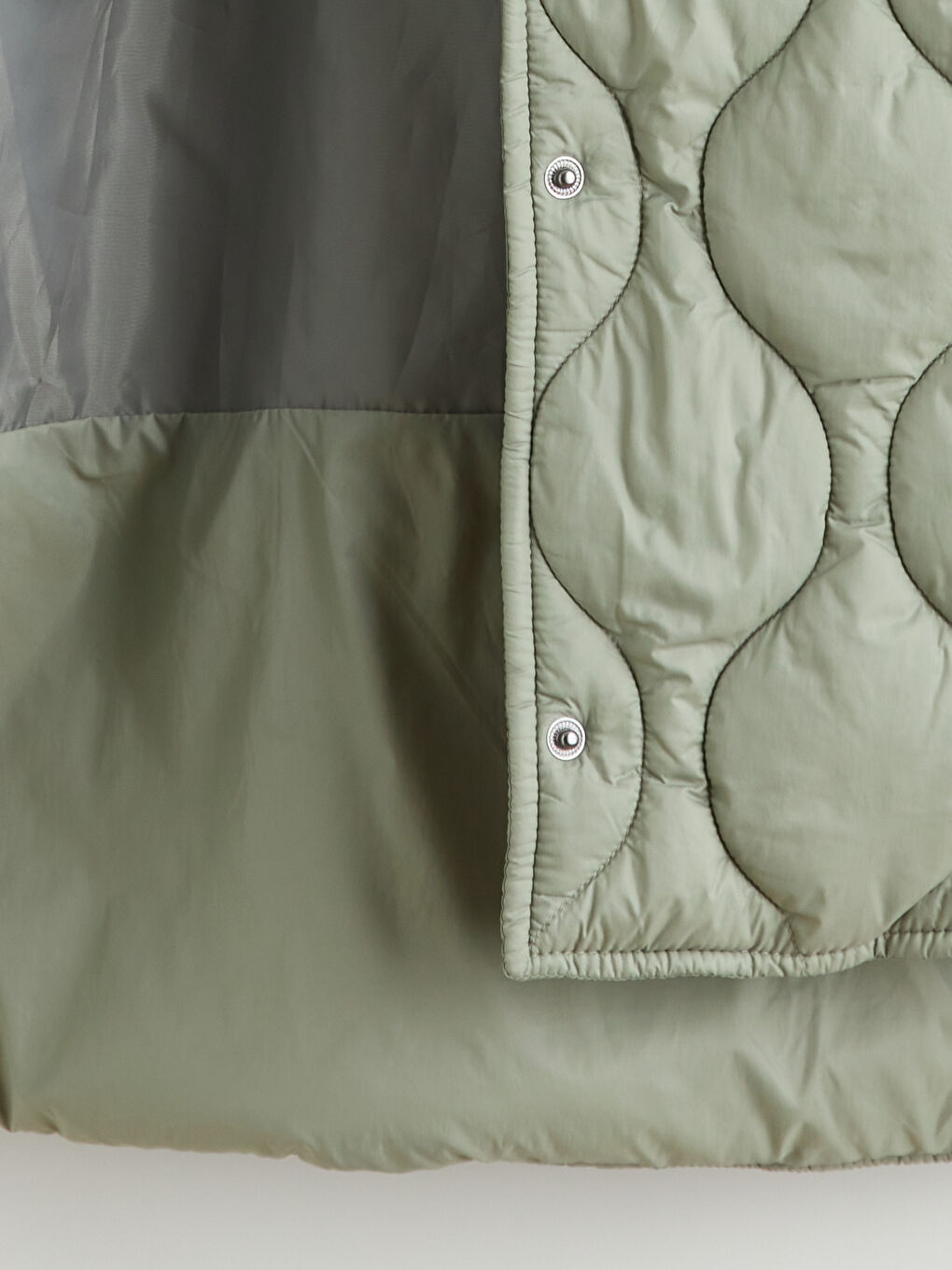 Woman GREEN Puffer Coat-7