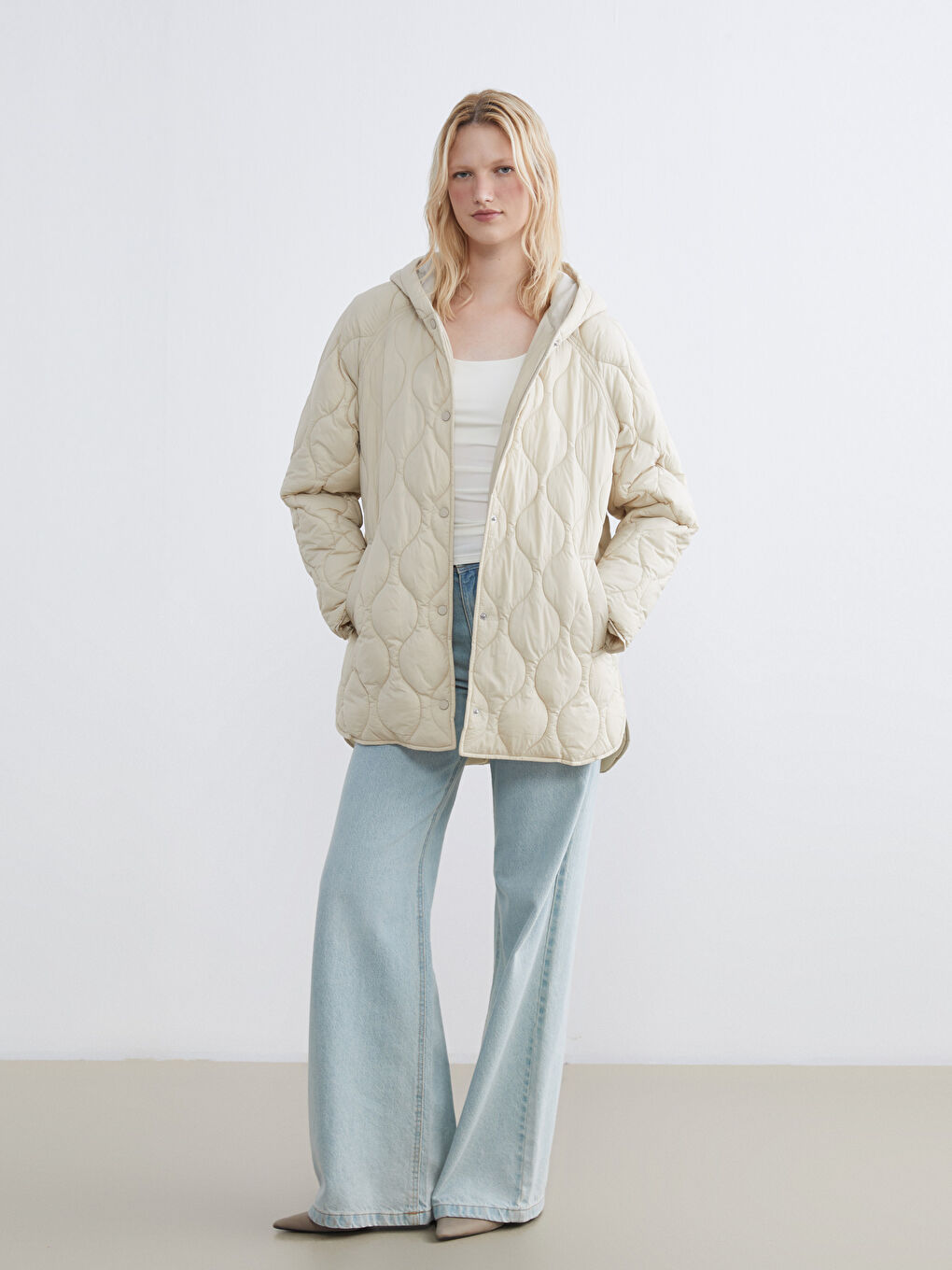 Women's Hooded Puffer Jacket-1