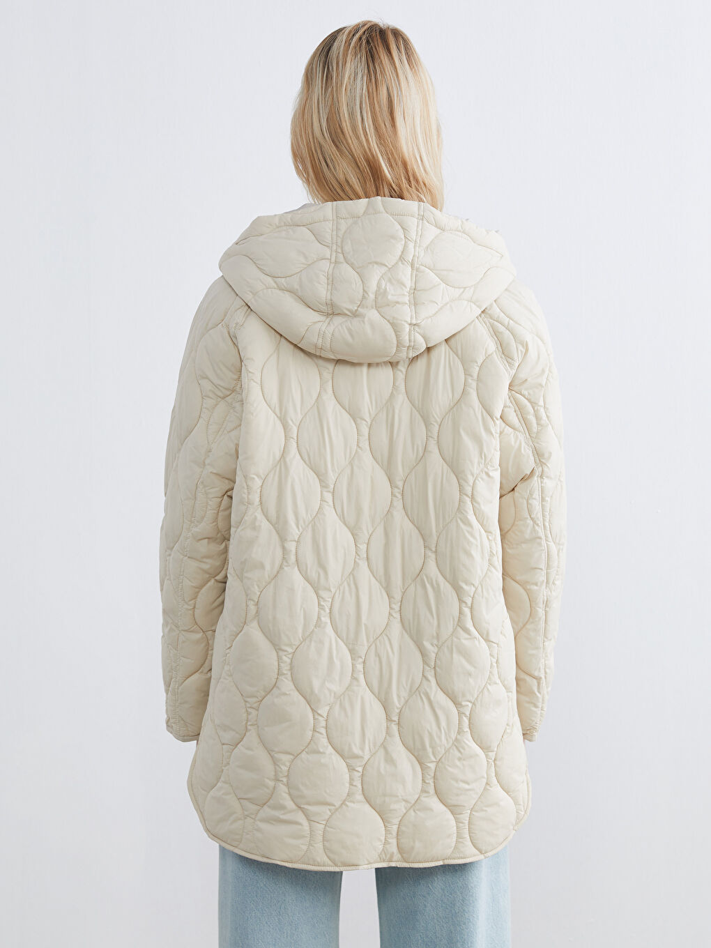 Women's Hooded Puffer Jacket-4