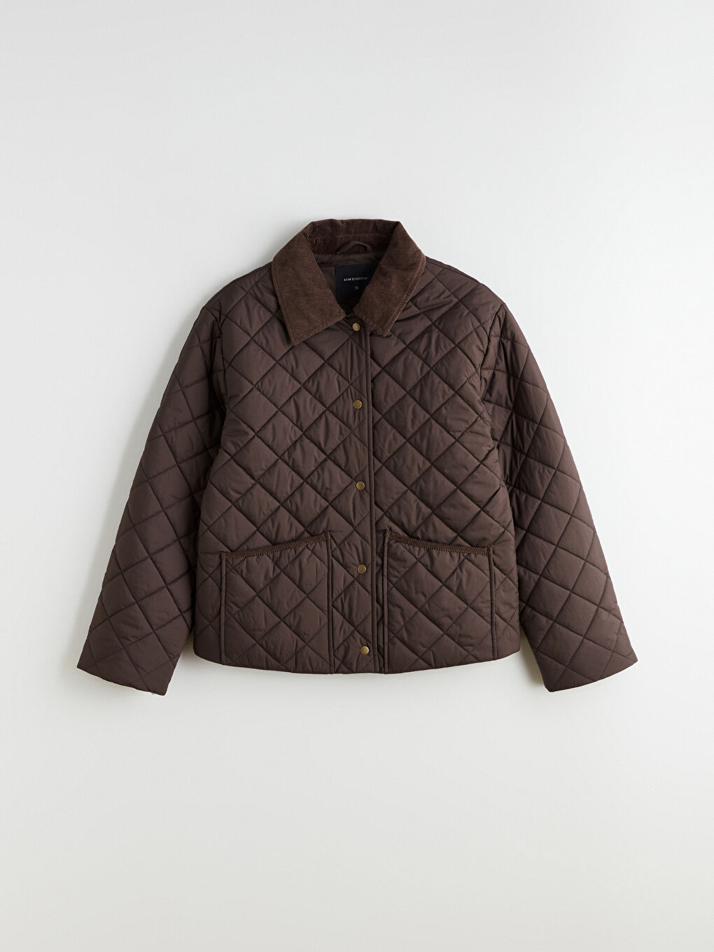 Velvet Collar Quilted Women's Puffer Jacket-5