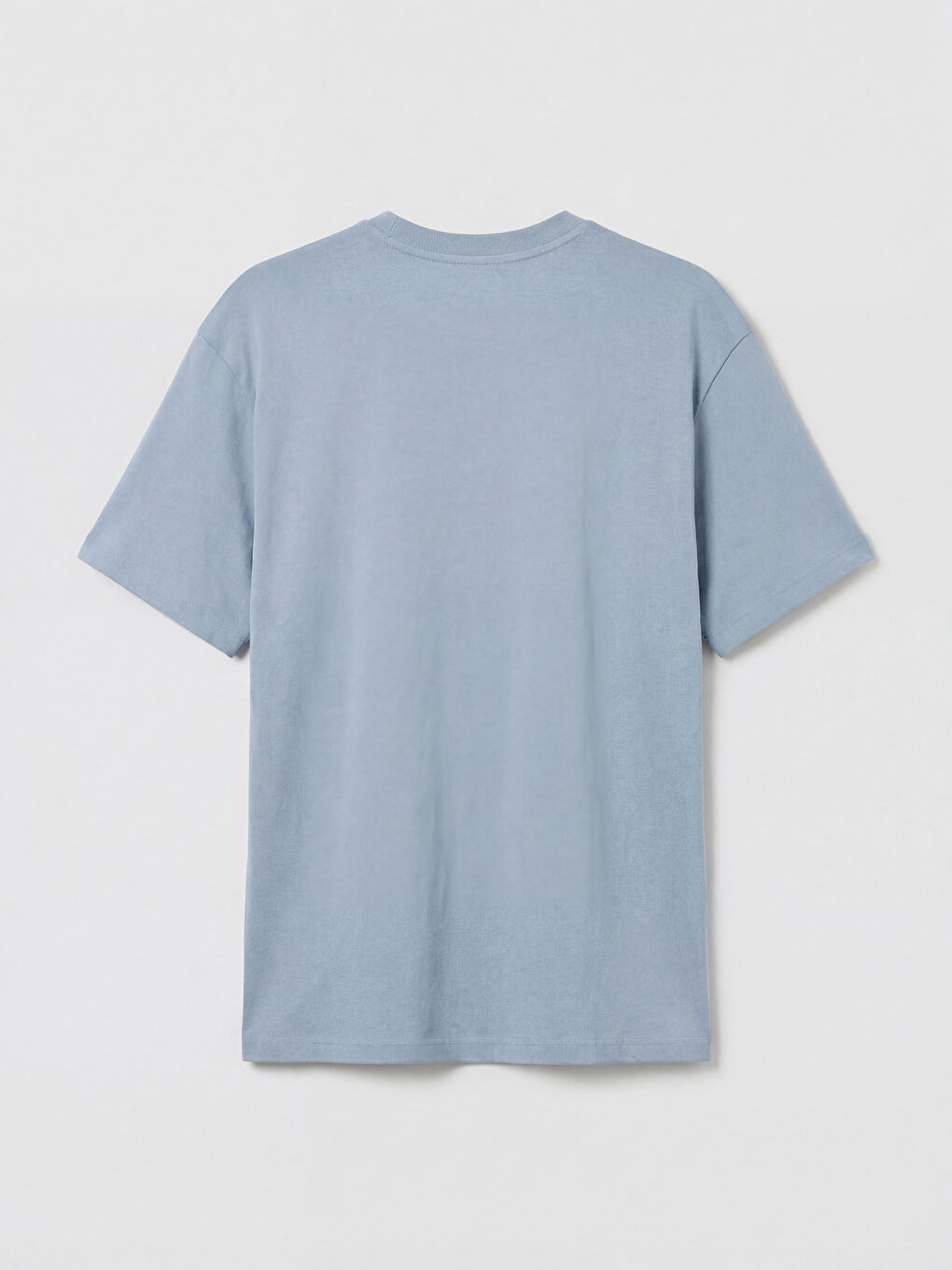 Mavi Bisiklet Yaka Erkek Tişört-1