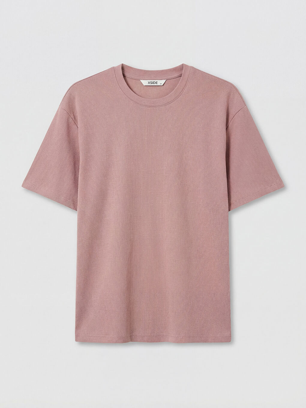 Pembe Bisiklet Yaka Erkek Tişört