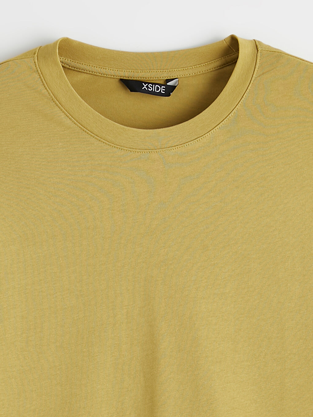 Yeşil Bisiklet Yaka Erkek Tişört-4