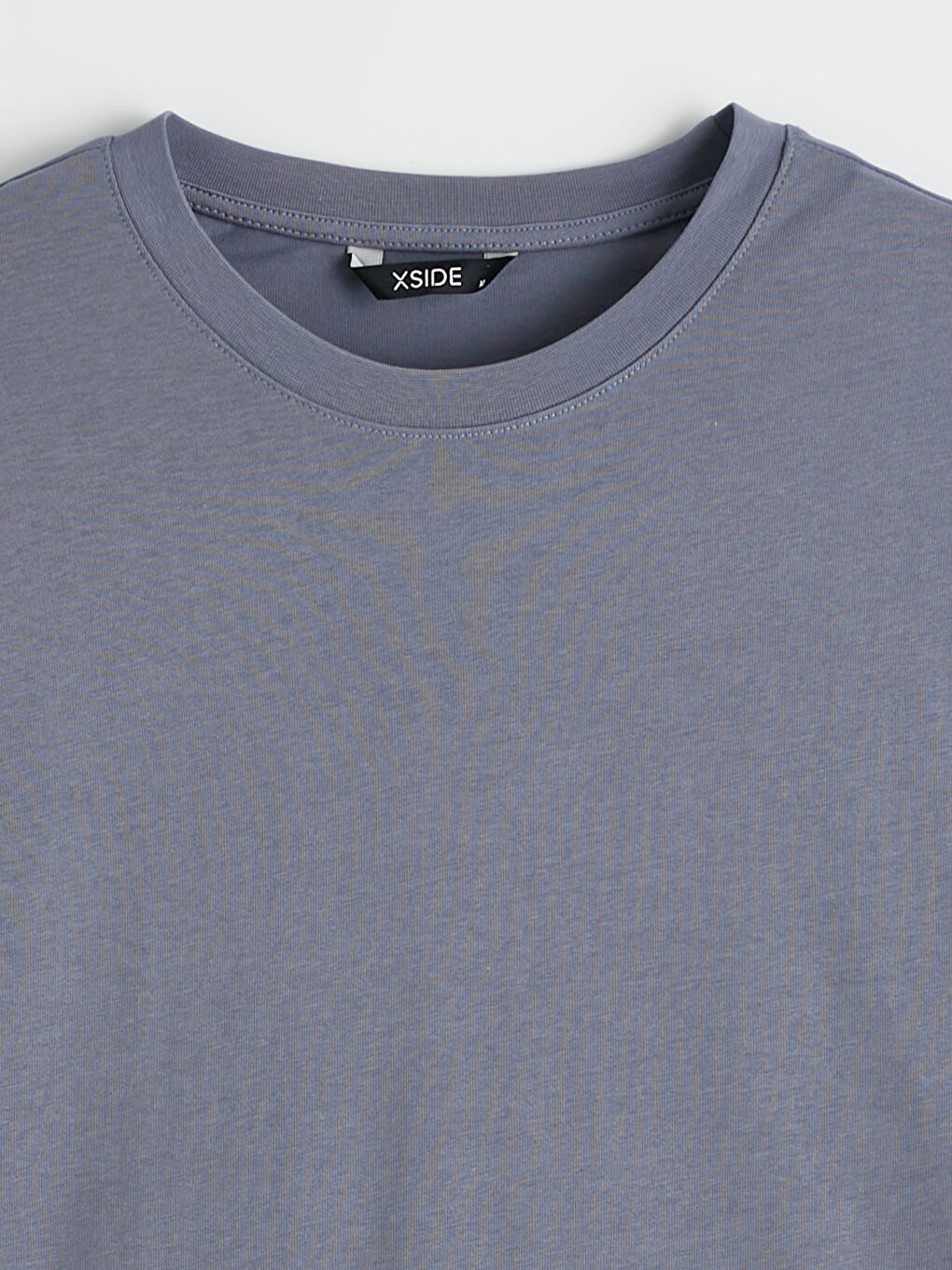 İndigo Bisiklet Yaka Erkek Tişört-1