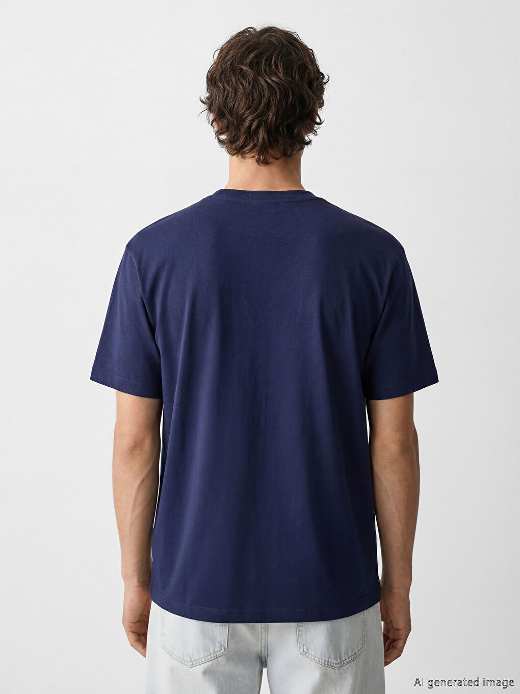 Muškarac TAMNO PLAVA Majica kratkih rukava-3