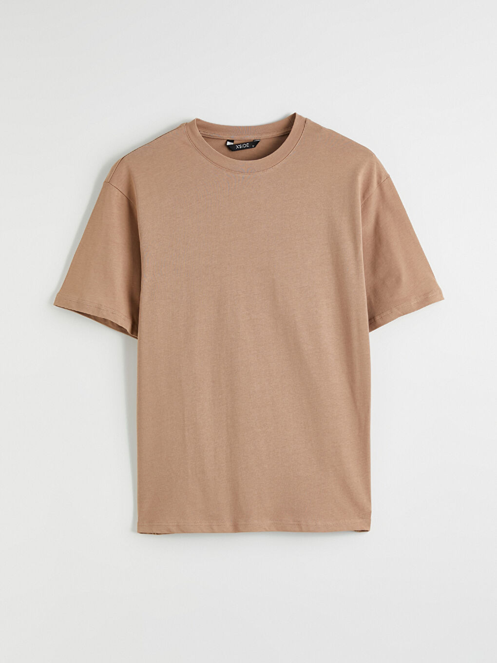 Kahverengi Bisiklet Yaka Erkek Tişört