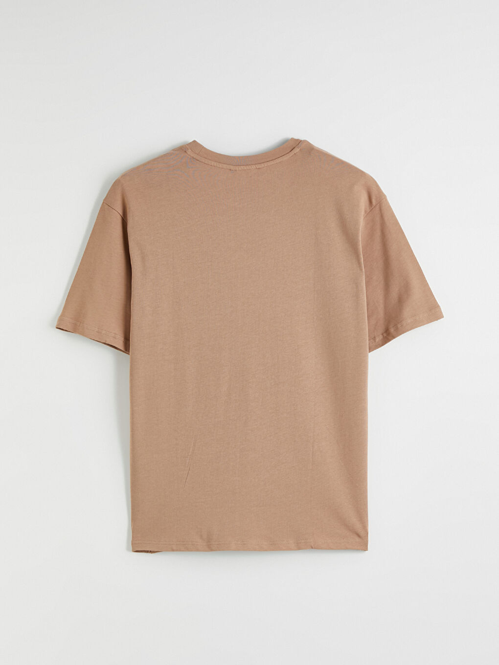 Kahverengi Bisiklet Yaka Erkek Tişört-2