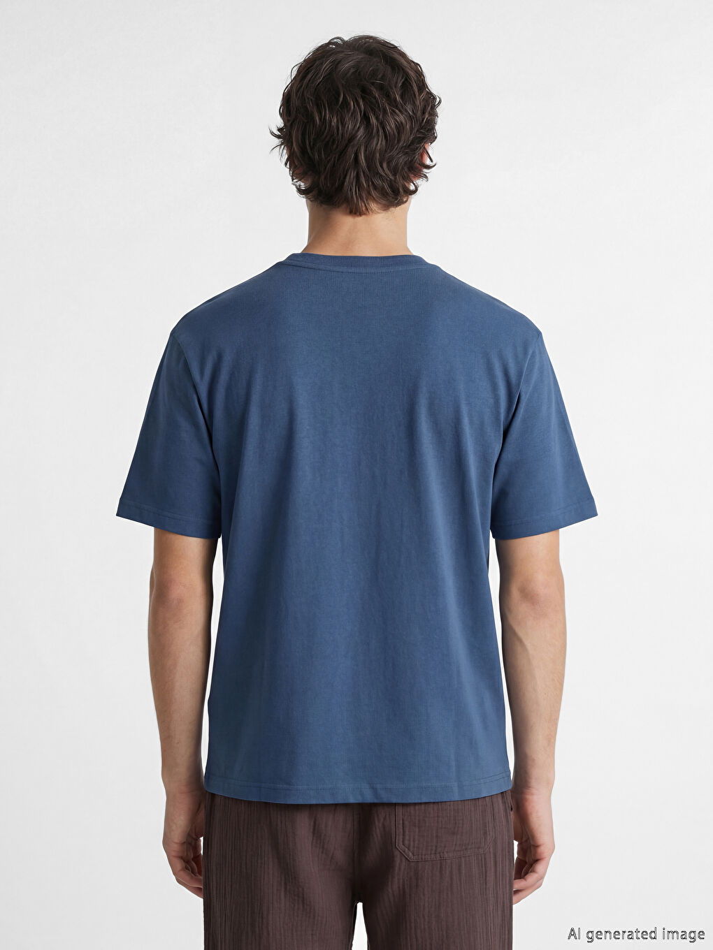 მამაკაცები მუქი ლურჯი მაისურები და ზედები-3