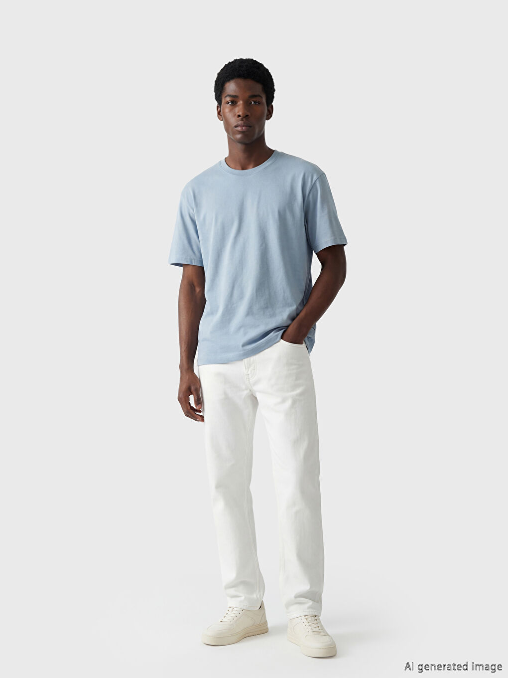 Loose Fit Basic Kalın  Tişört-1