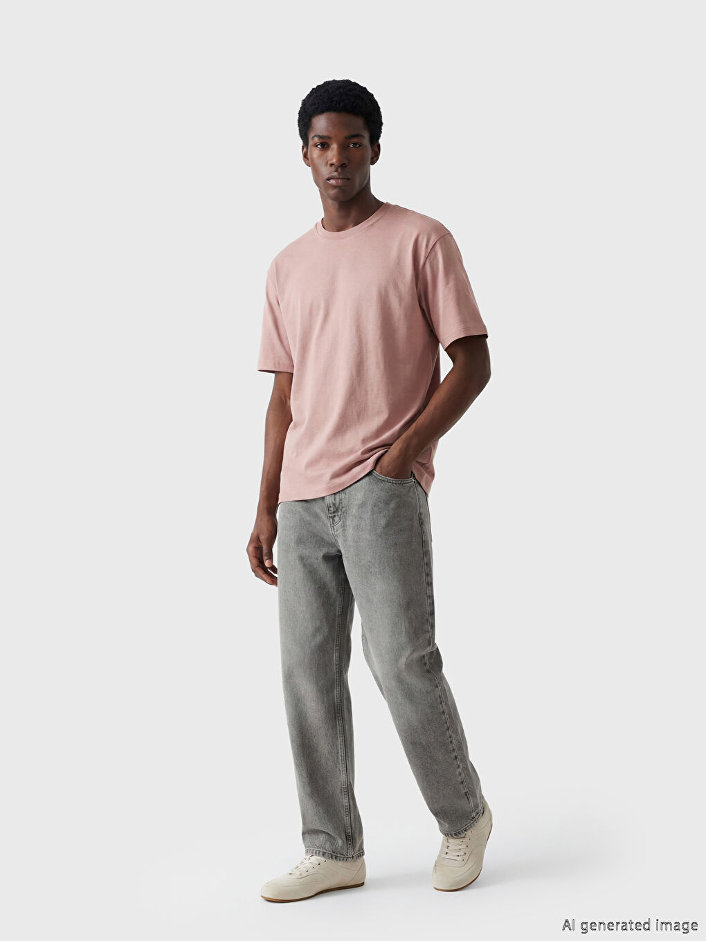 Loose Fit Basic Thick T-Shirt-1