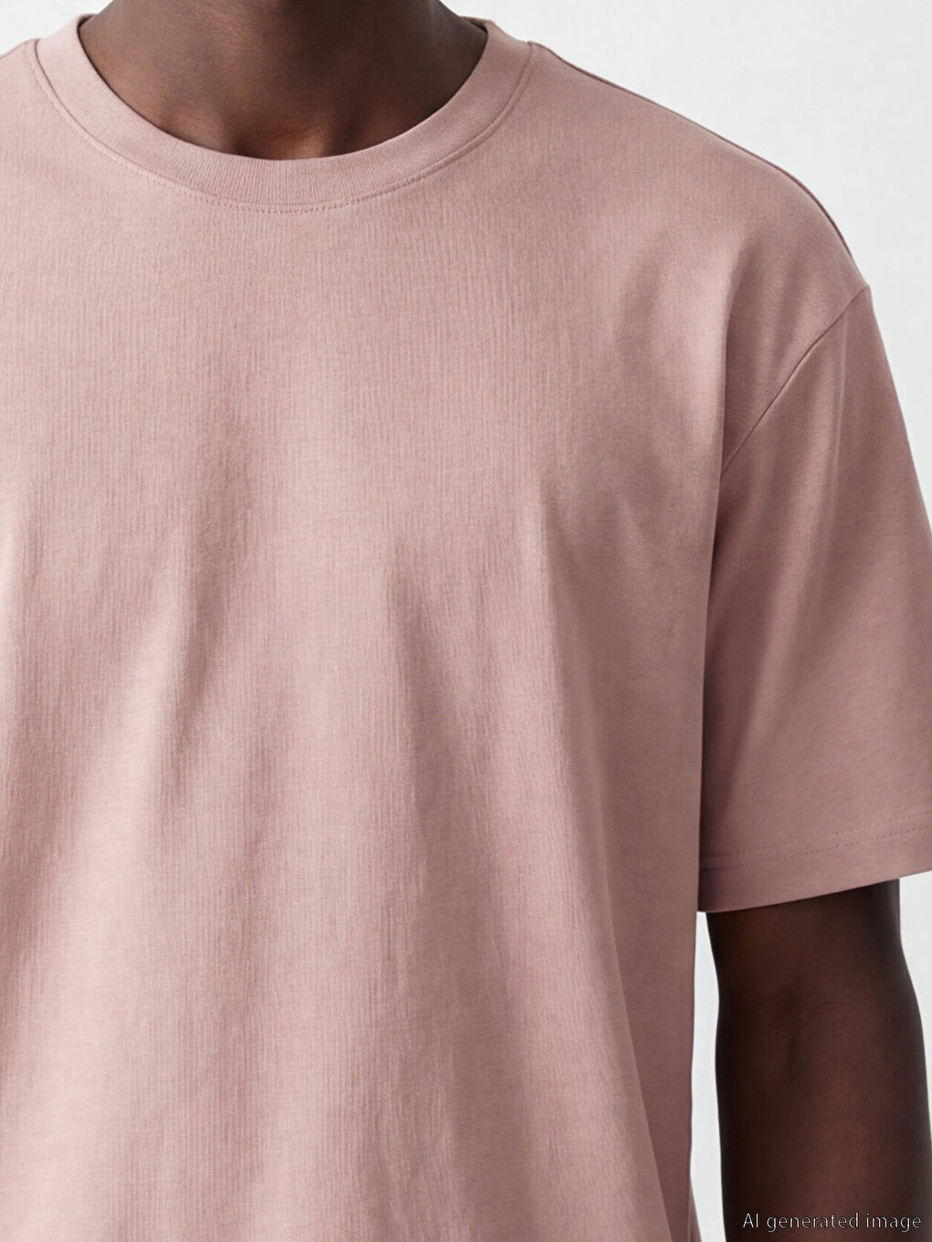 Loose Fit Basic Thick T-Shirt-2