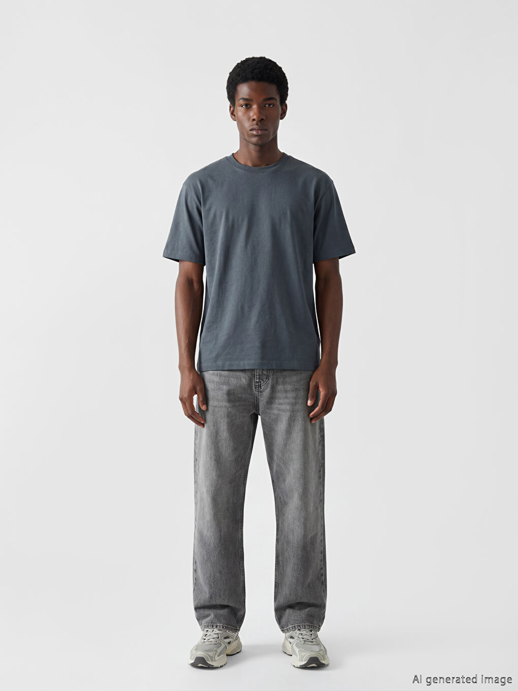 Loose Fit Basic Thick T-Shirt-1