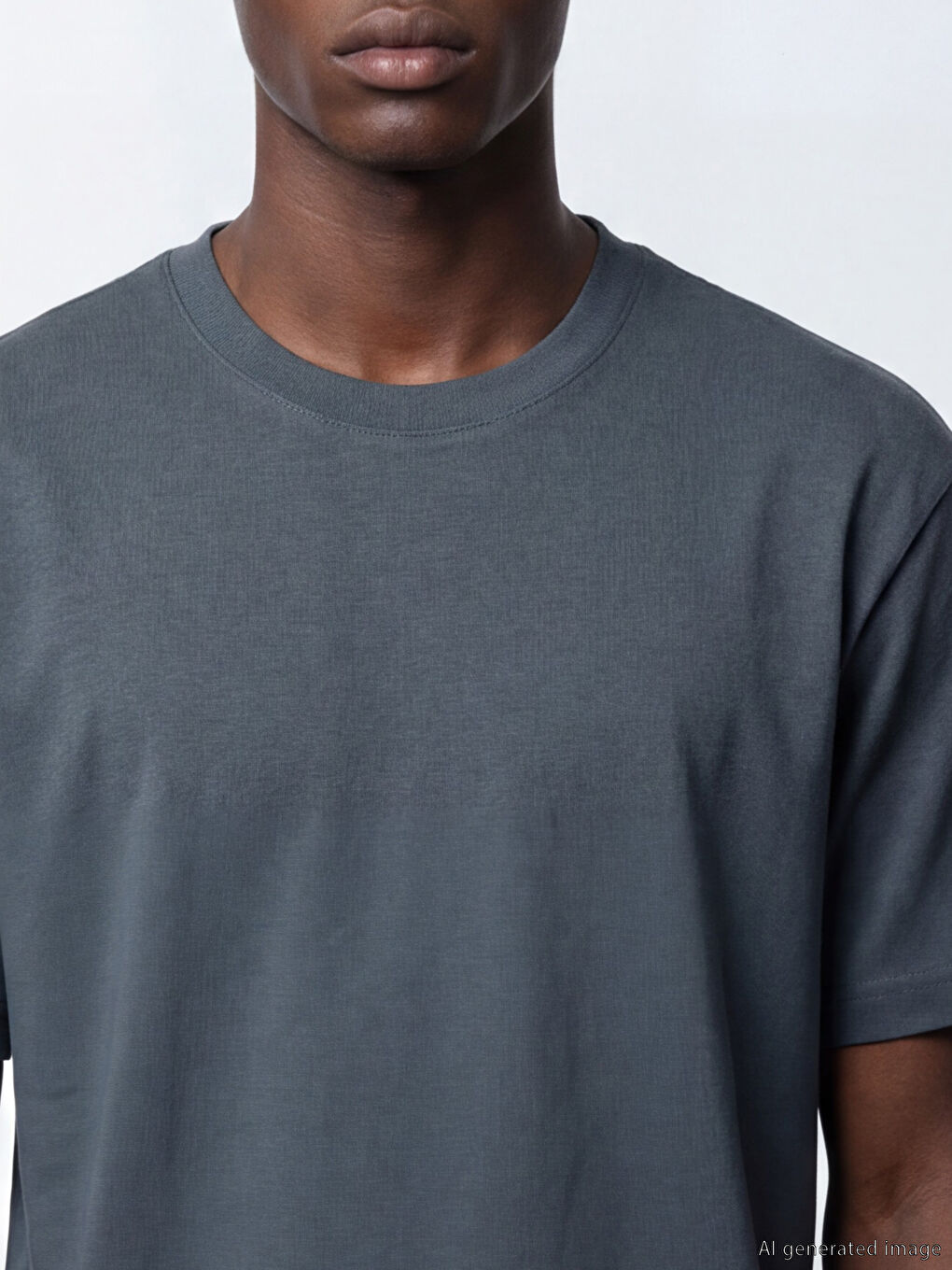 Loose Fit Basic Thick T-Shirt-2
