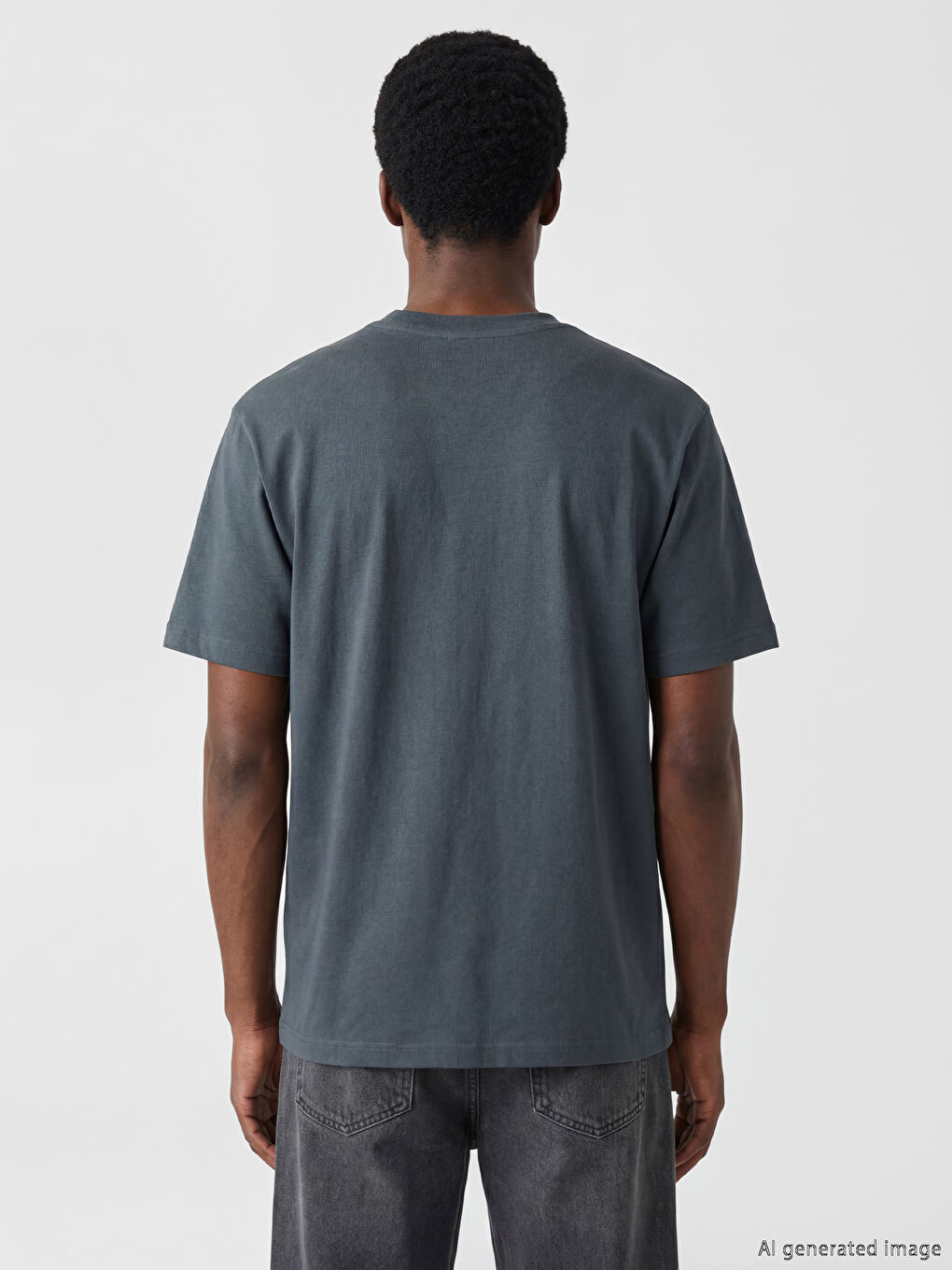 Loose Fit Basic Thick T-Shirt-3