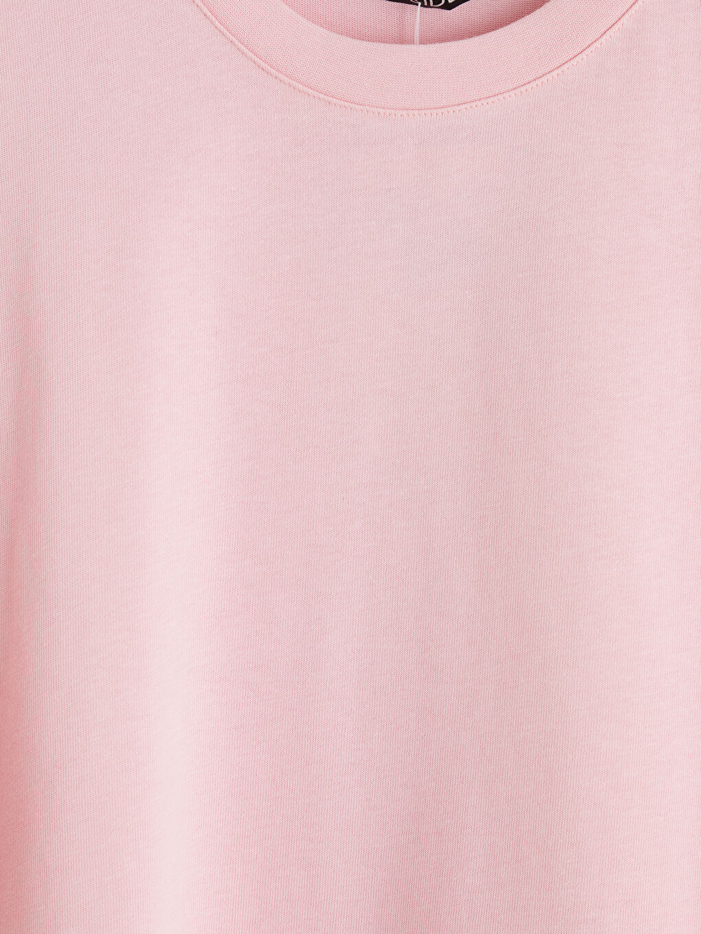 Pembe Bisiklet Yaka Erkek Tişört-2