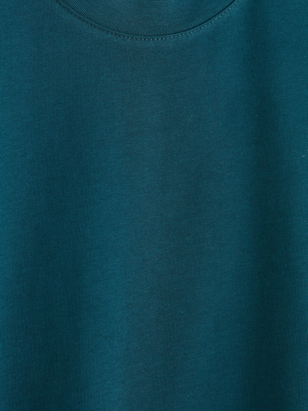 Petrol Bisiklet Yaka Erkek Tişört-2