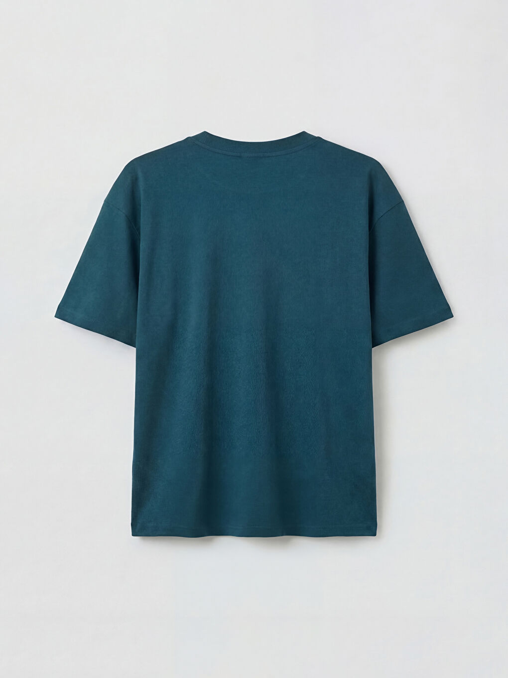 100% Cotton Boxy Fit Basic Thick T-Shirt-4