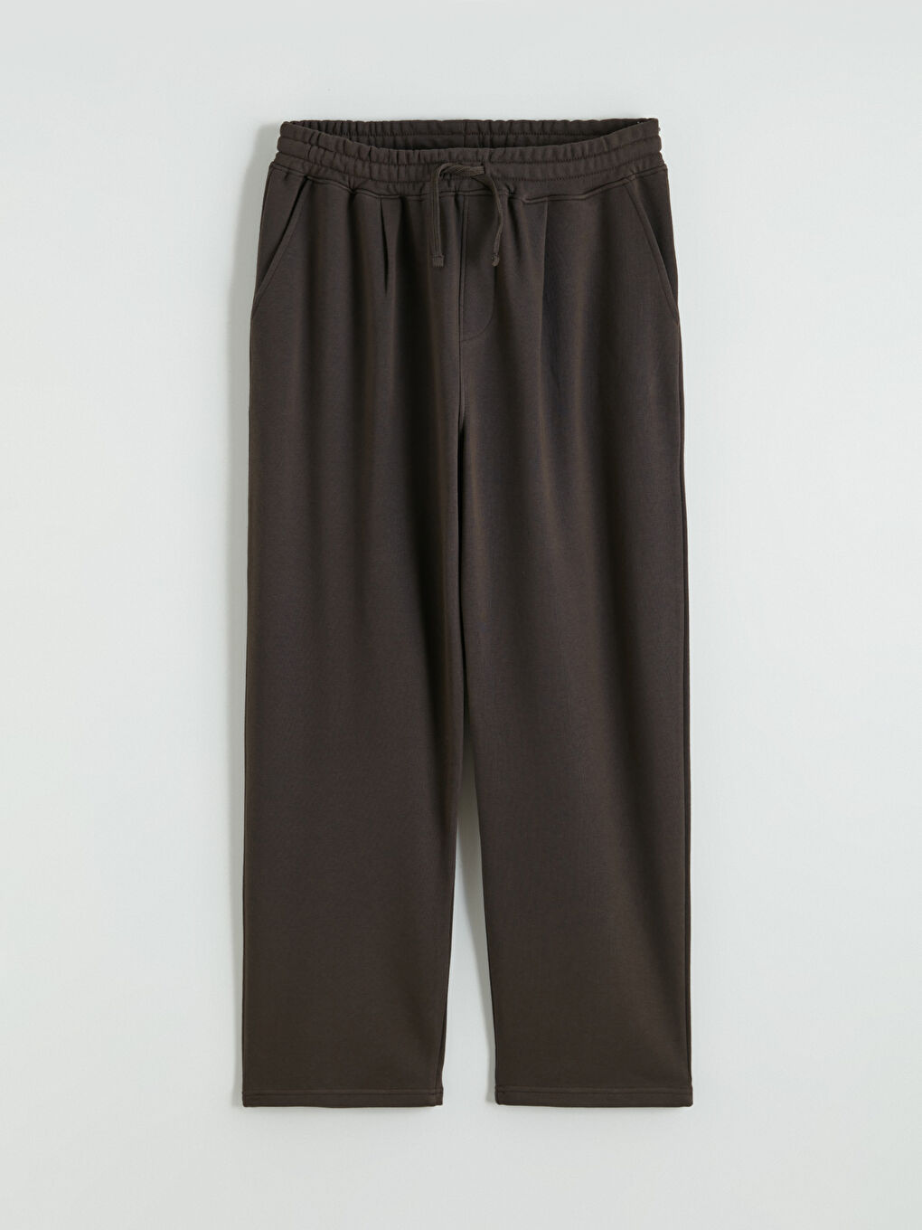 Kahverengi Bol Kalıp Bol Paça Erkek Eşofman Altı