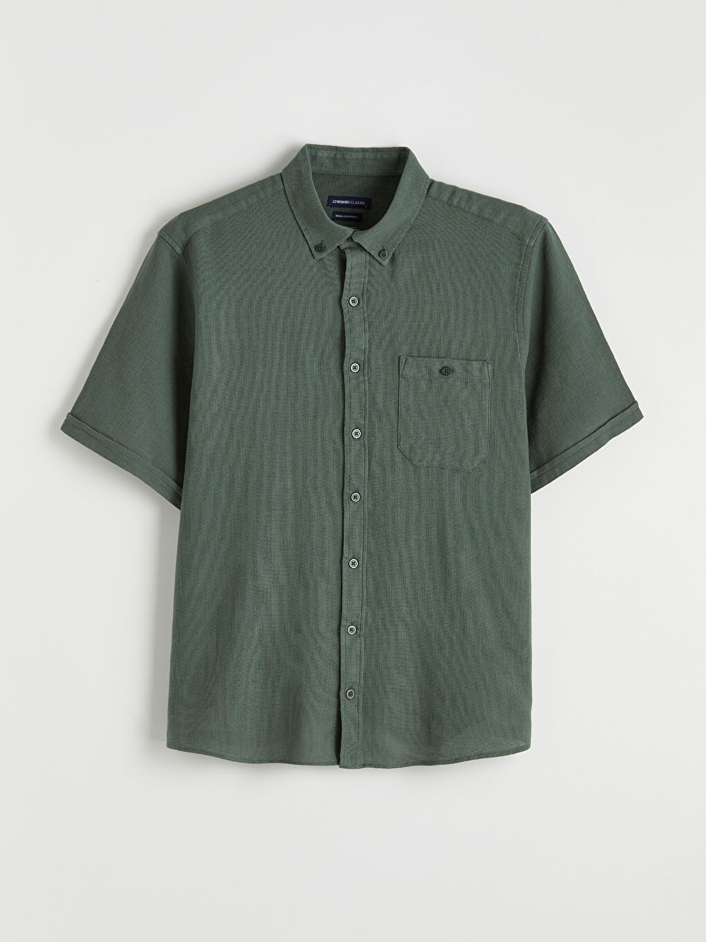 Yeşil Regular Fit Poplin Erkek Gömlek