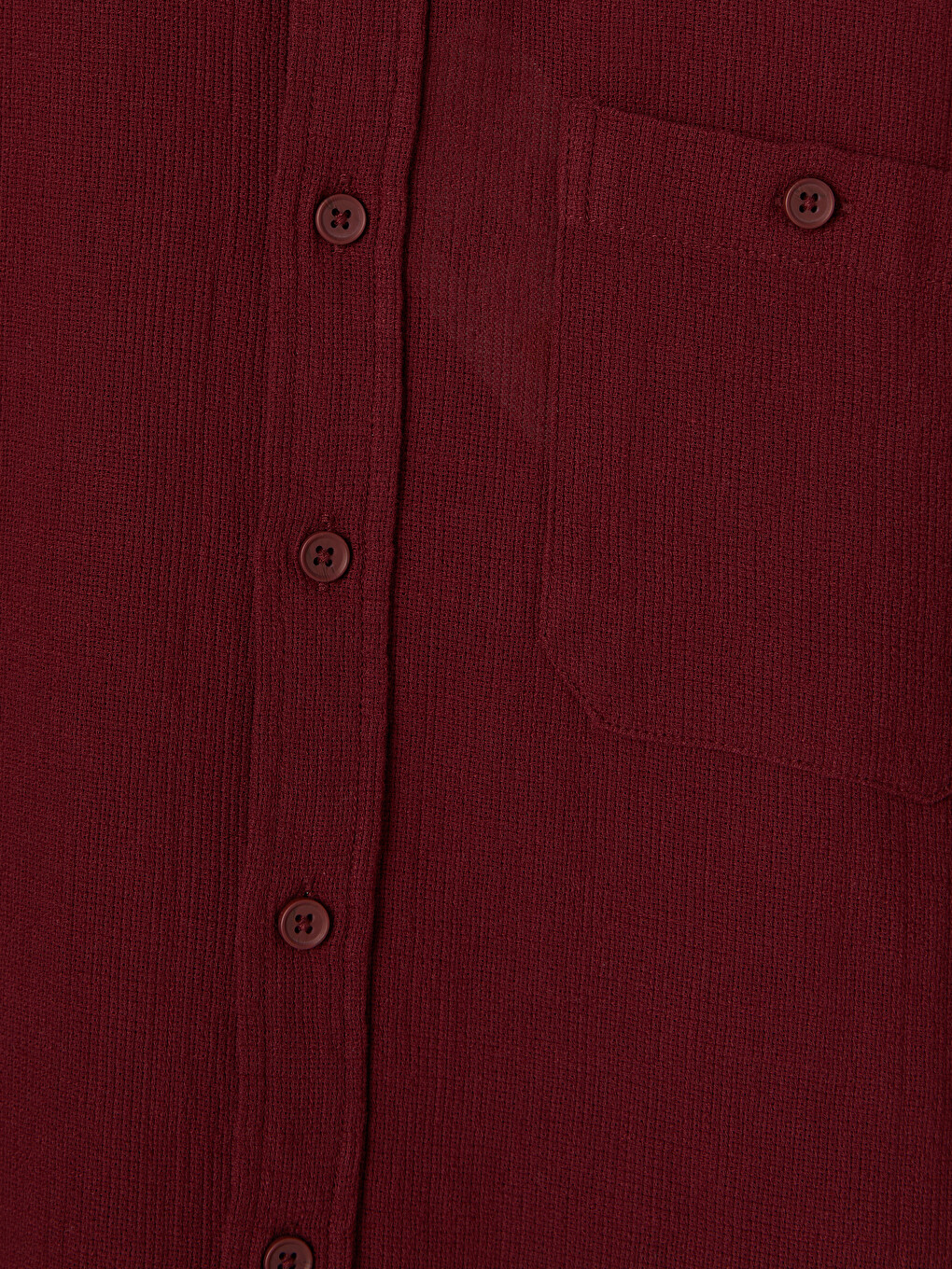 Bordo Regular Fit Poplin Erkek Gömlek-2