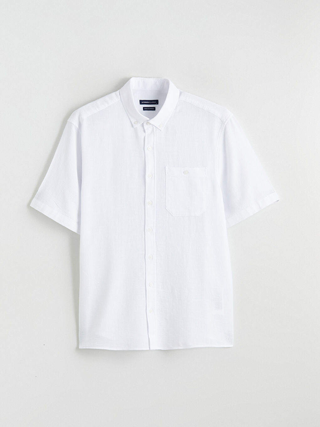 Beyaz Regular Fit Poplin Erkek Gömlek-4