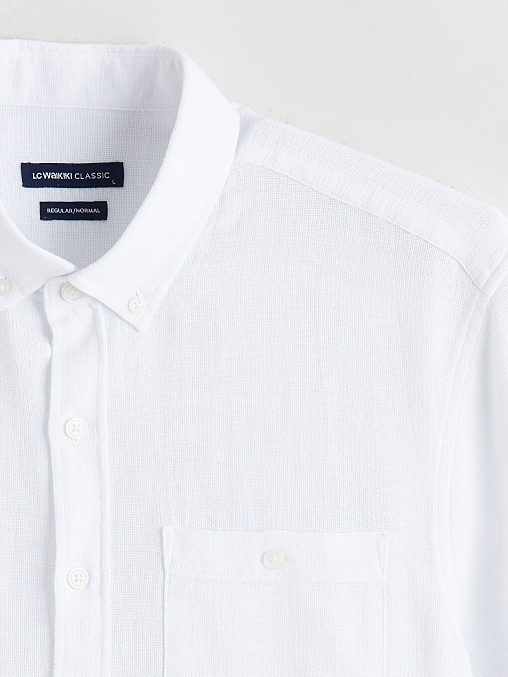 Beyaz Regular Fit Poplin Erkek Gömlek-5