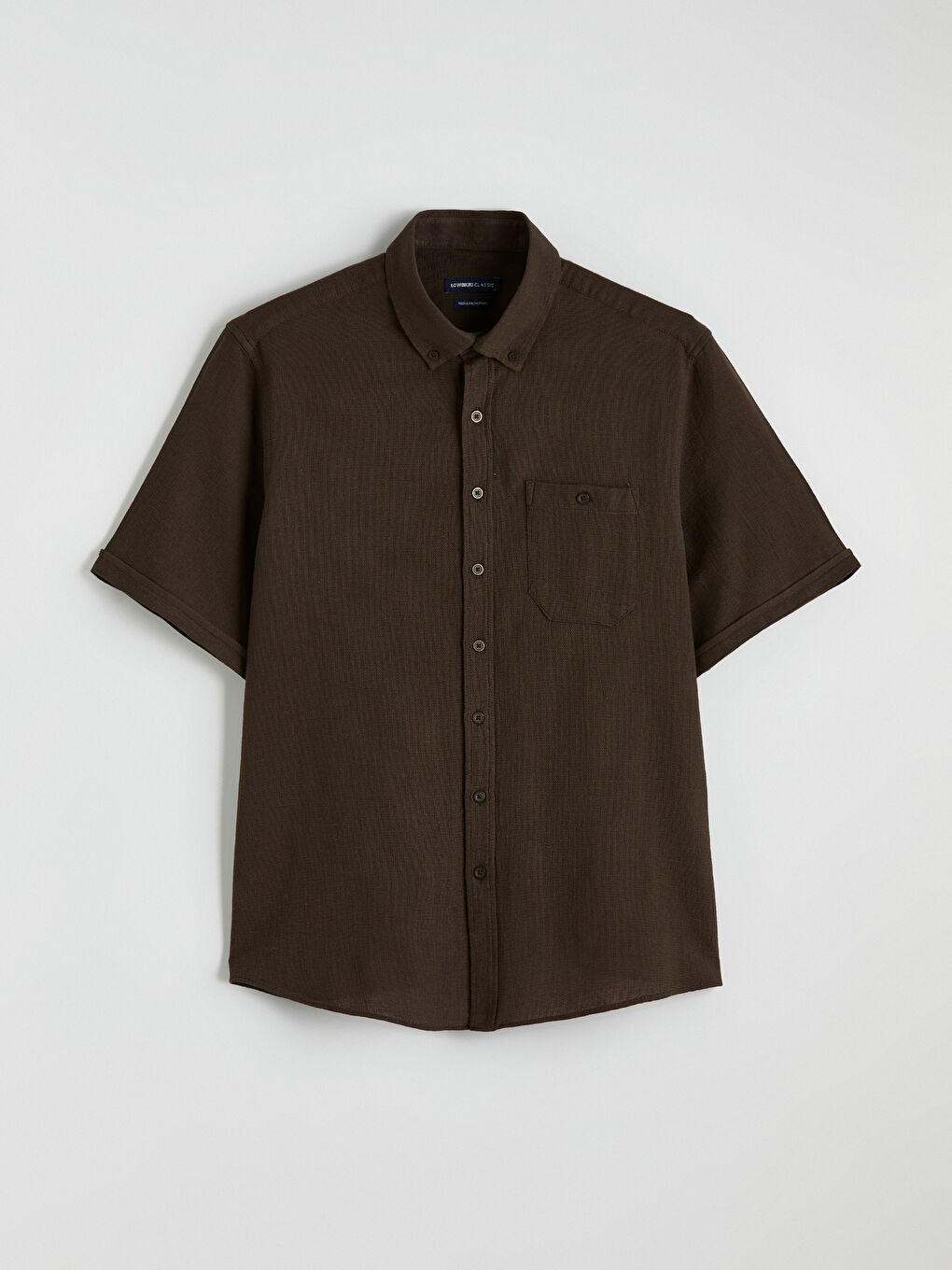 Kahverengi Regular Fit Poplin Erkek Gömlek