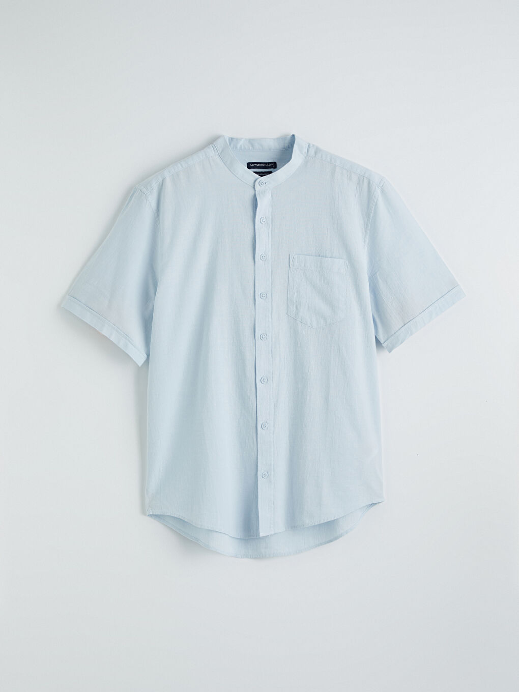 Сорочка чоловіча звичайного крою з виглядом льону-3