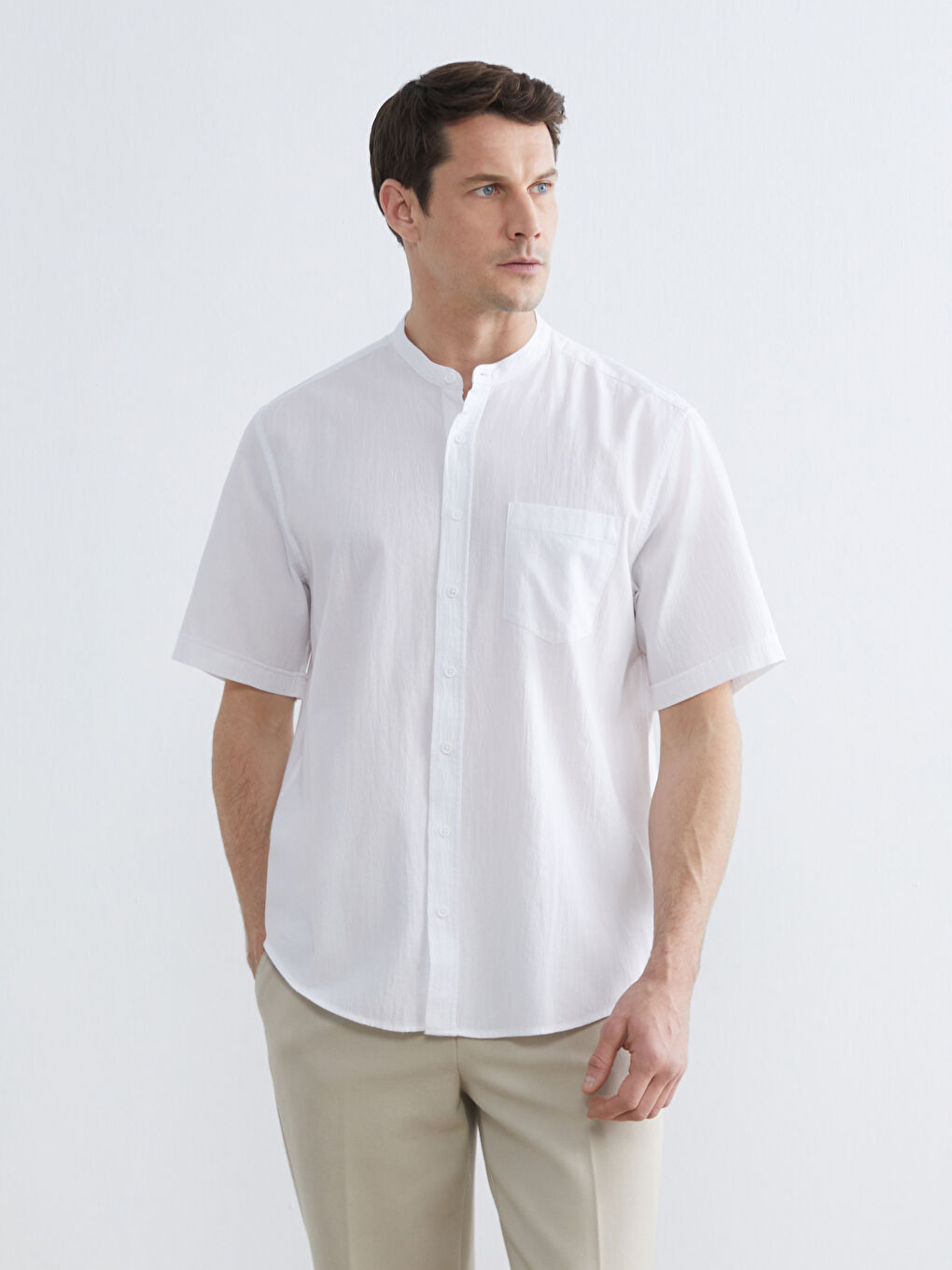 قميص أبيض رجل-1