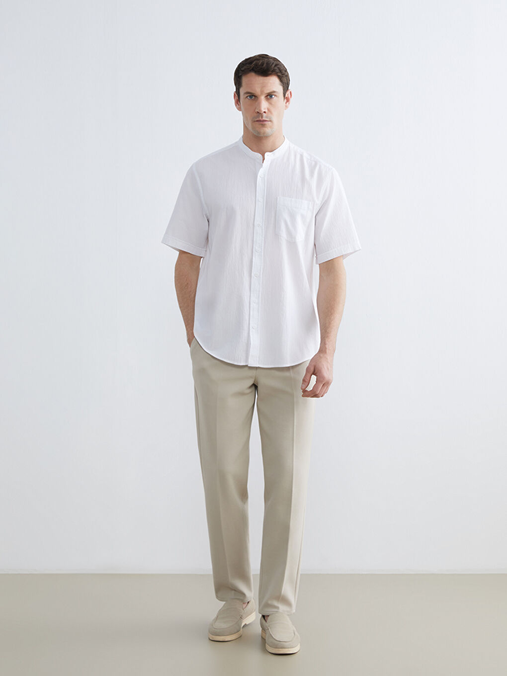 قميص أبيض رجل-2