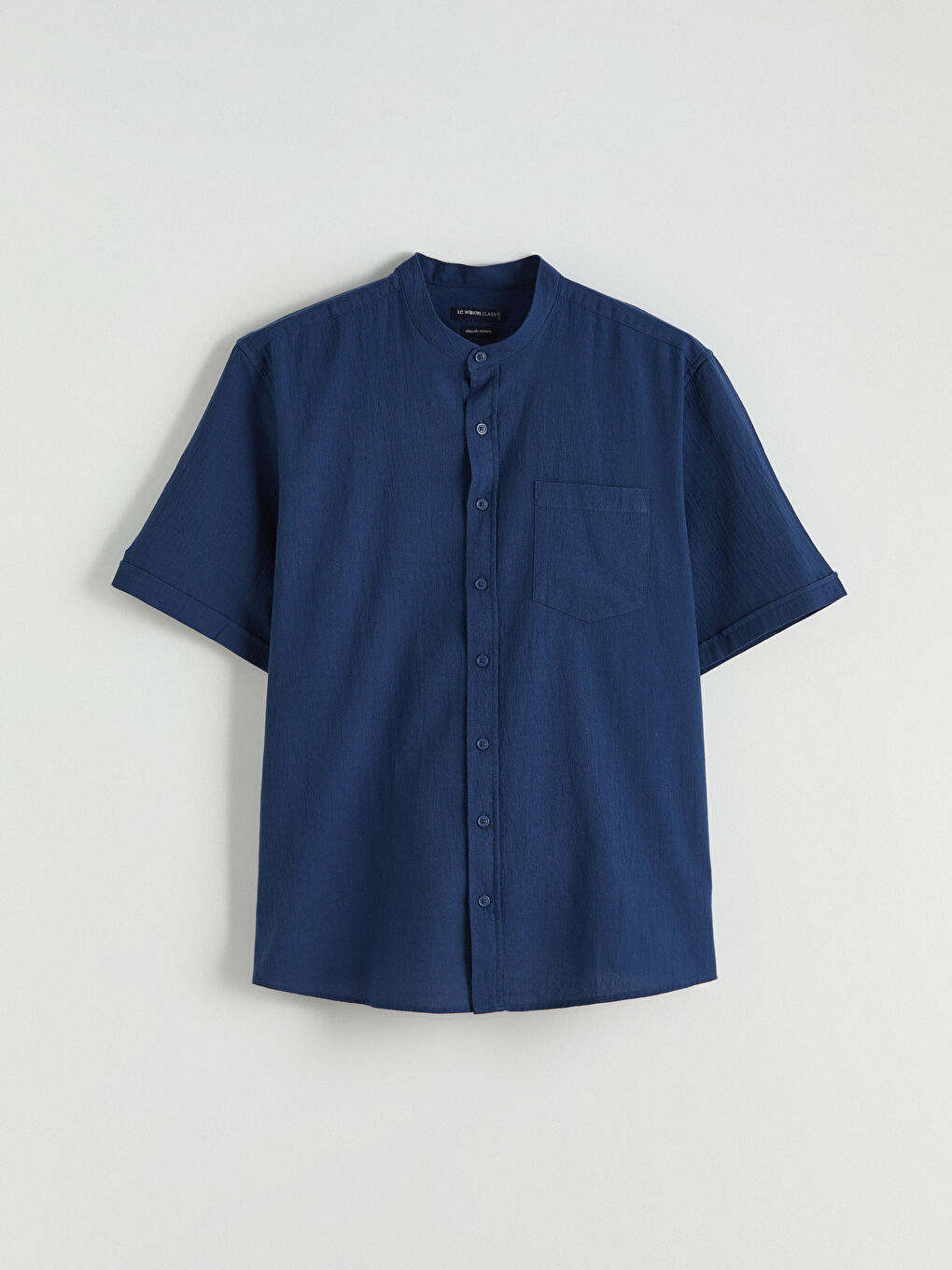 Мужчины Синий Рубашка-4