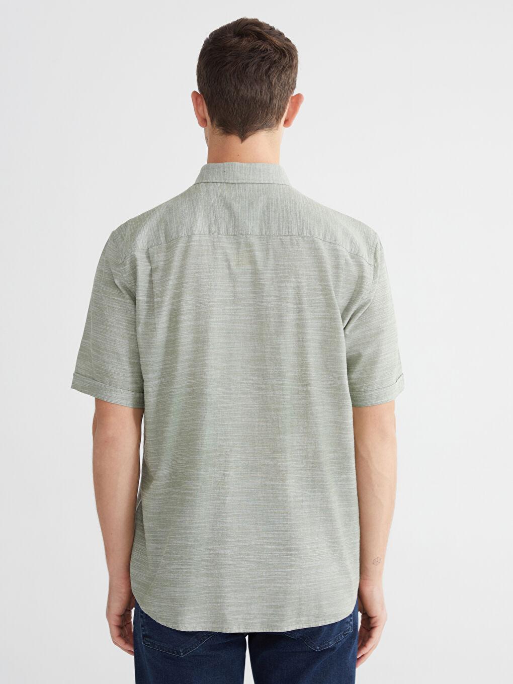 Muškarac TAMNO ZELENA Košulja-3