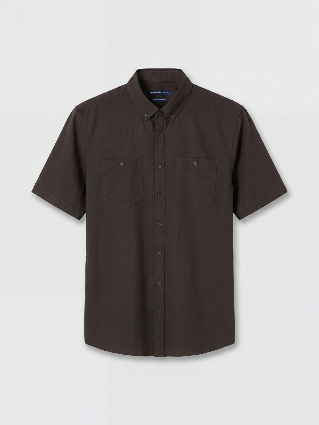 Kahverengi Regular Fit Poplin Erkek Gömlek