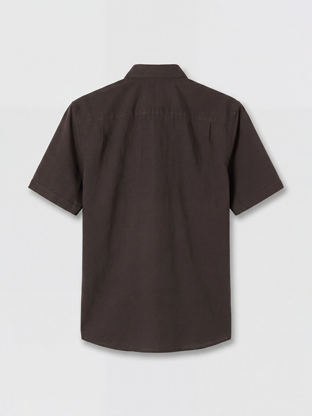 Kahverengi Regular Fit Poplin Erkek Gömlek-1