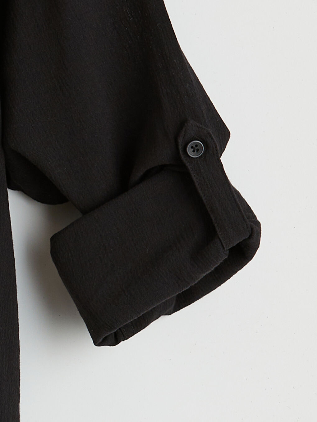 Siyah Regular Fit Hakim Yaka Erkek Gömlek-6