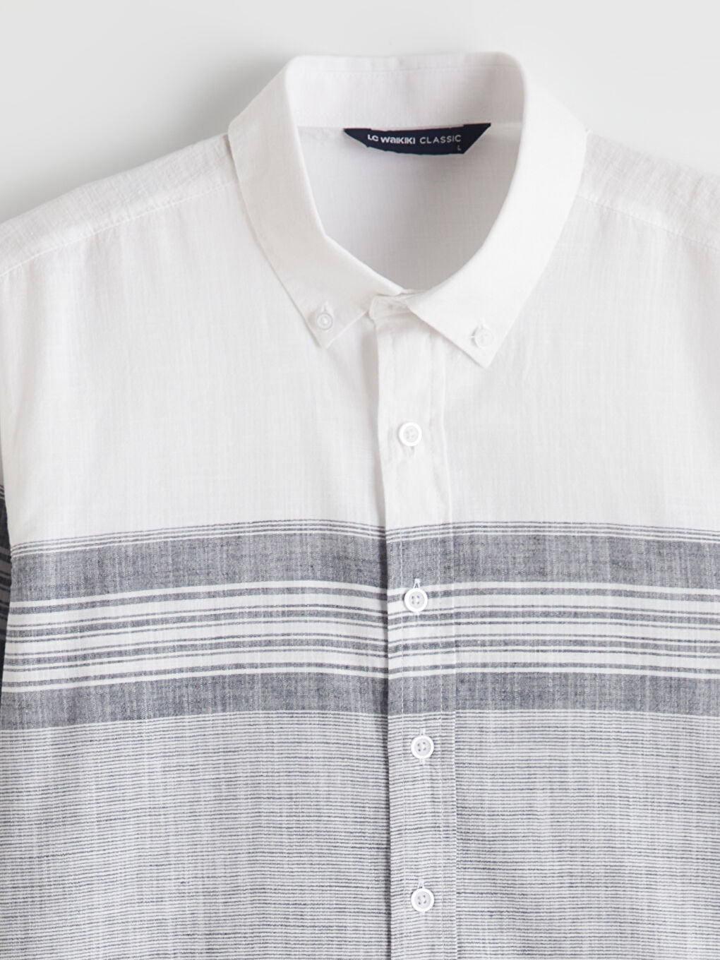 İndigo Regular Fit Çizgili Erkek Gömlek-1