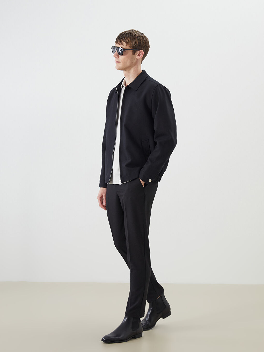 Standard Fit Collared Neck Men's Coat-1