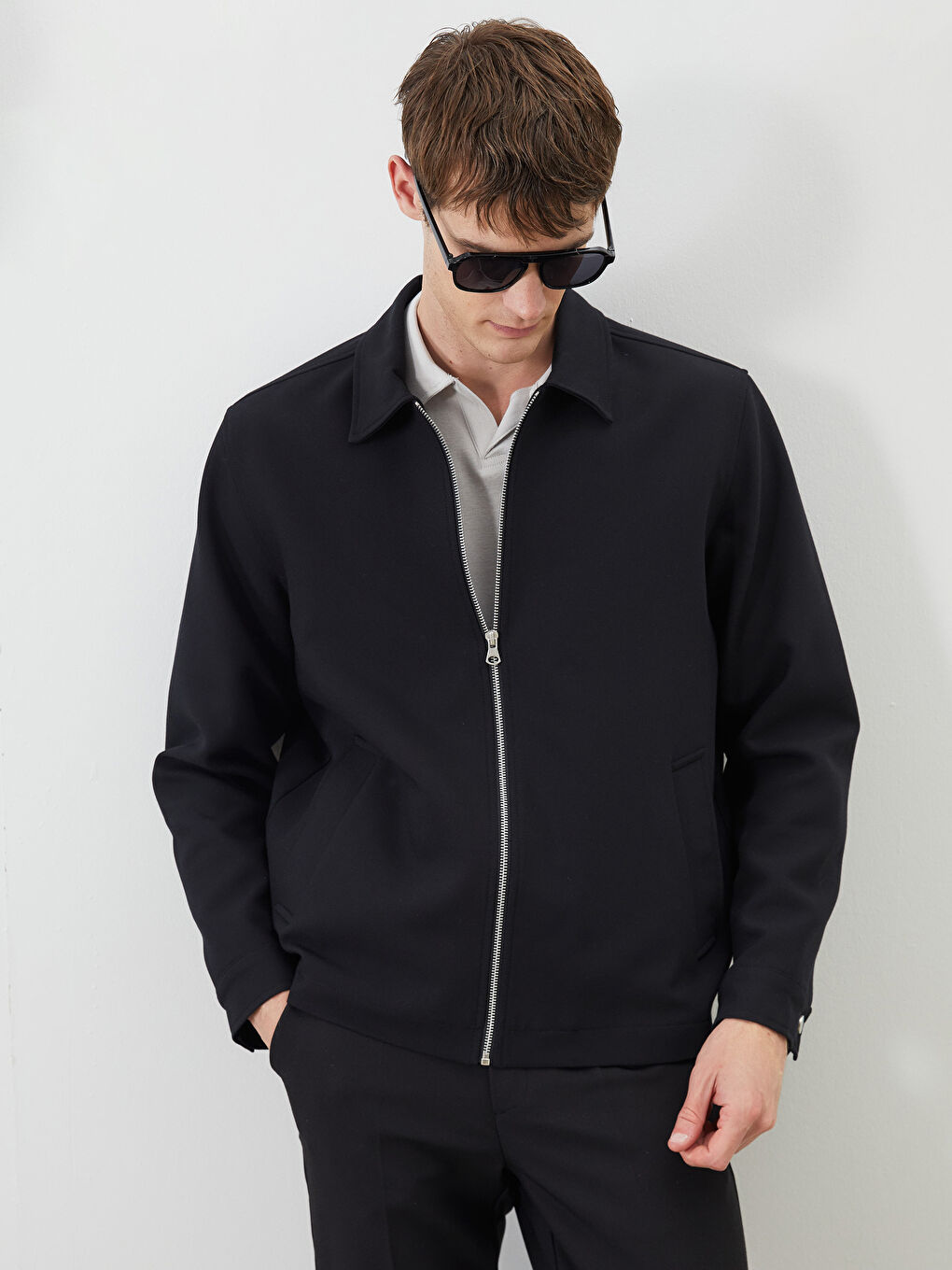 Standard Fit Collared Neck Men's Coat-2