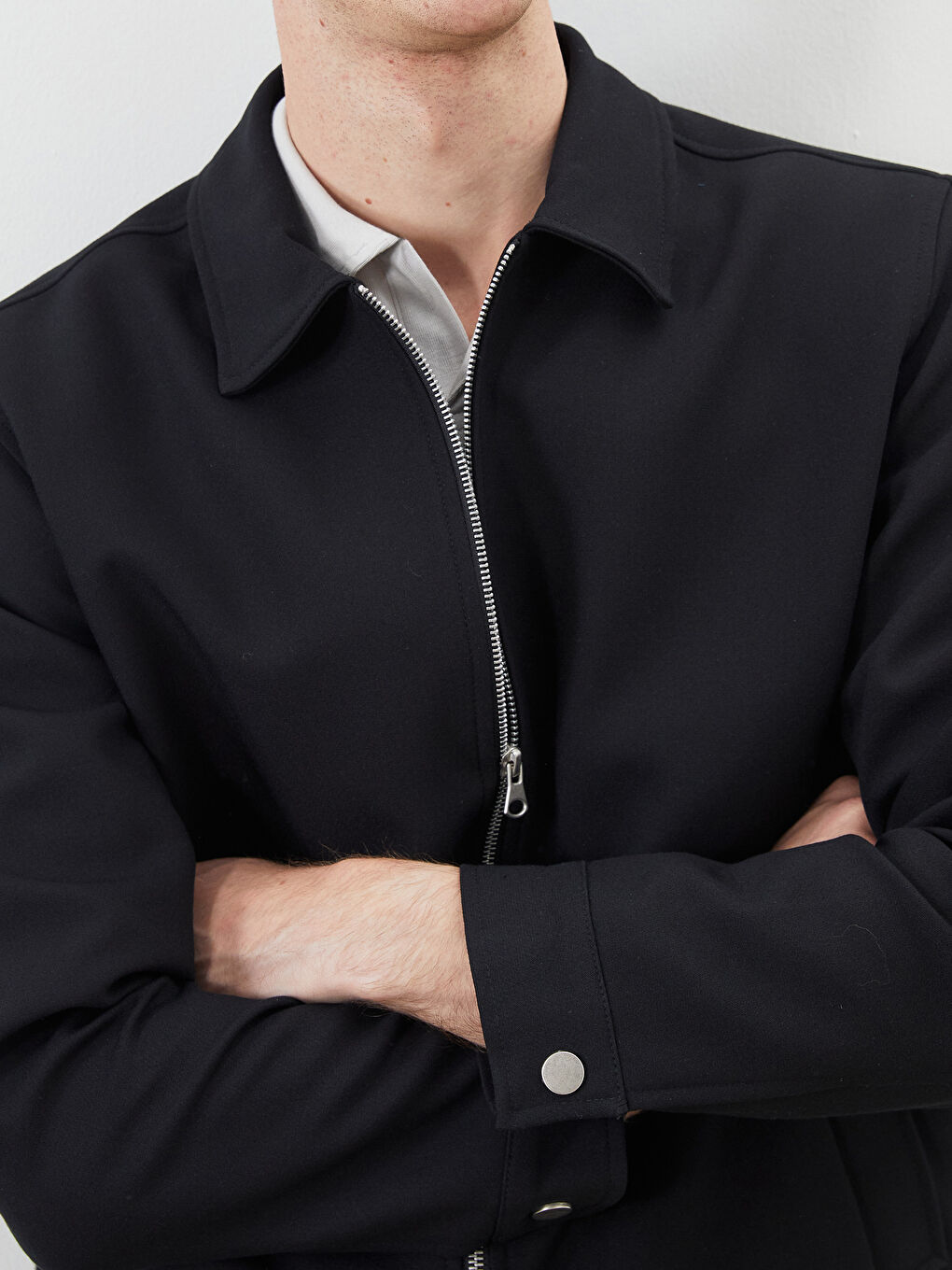 Standard Fit Collared Neck Men's Coat-3