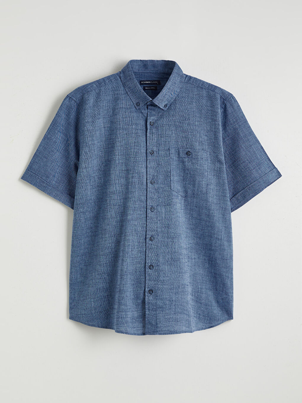 Regular Fit Linen Blend Men's Shirt	
-8