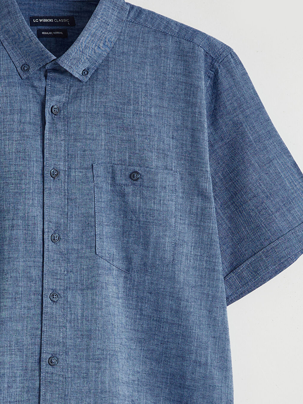 Regular Fit Linen Blend Men's Shirt	
-9