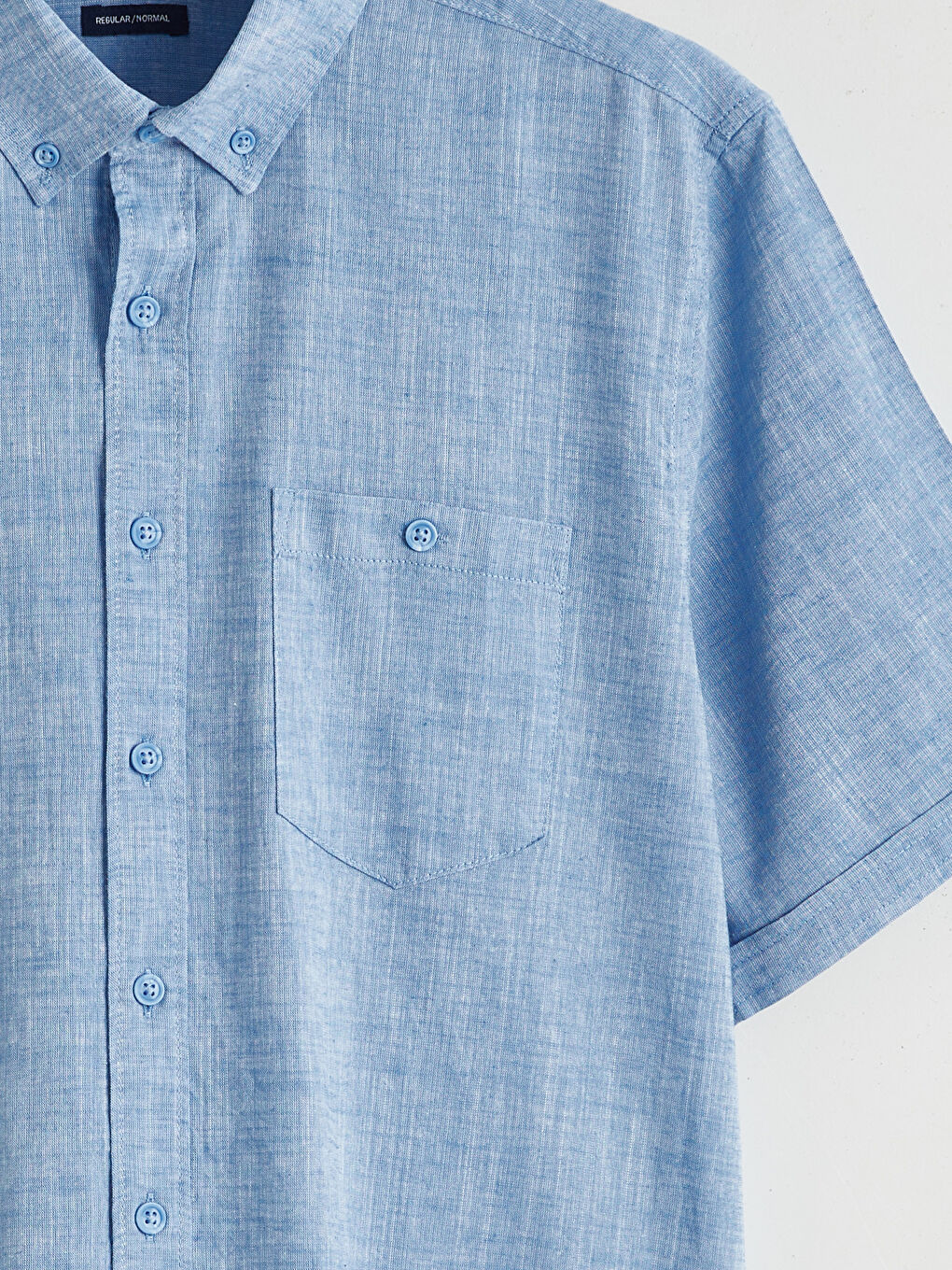 قالب ئاسایی لێنن تێکەڵە کراس پیاوان-5