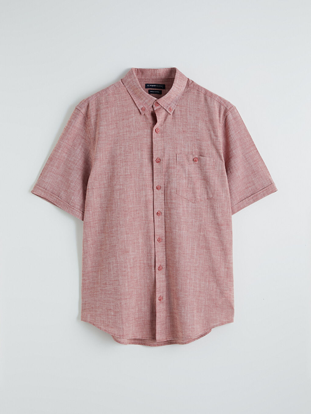 Πουκάμισο από μείγμα λινού κανονικής εφαρμογής για άνδρες-4