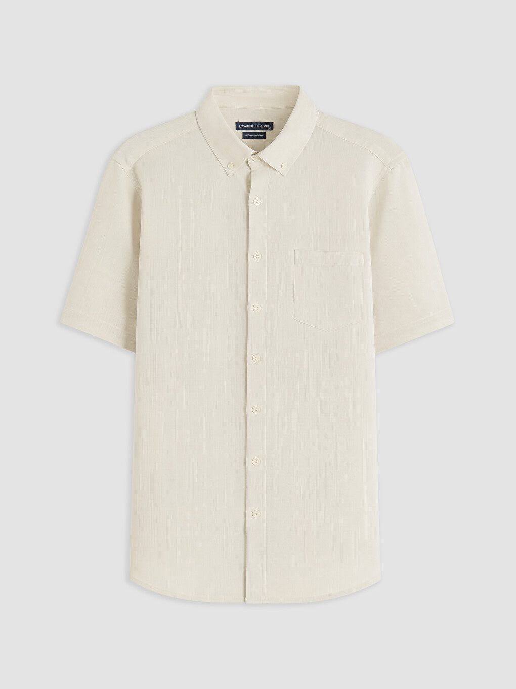 Regular Fit Linen Blend Men's Shirt-3