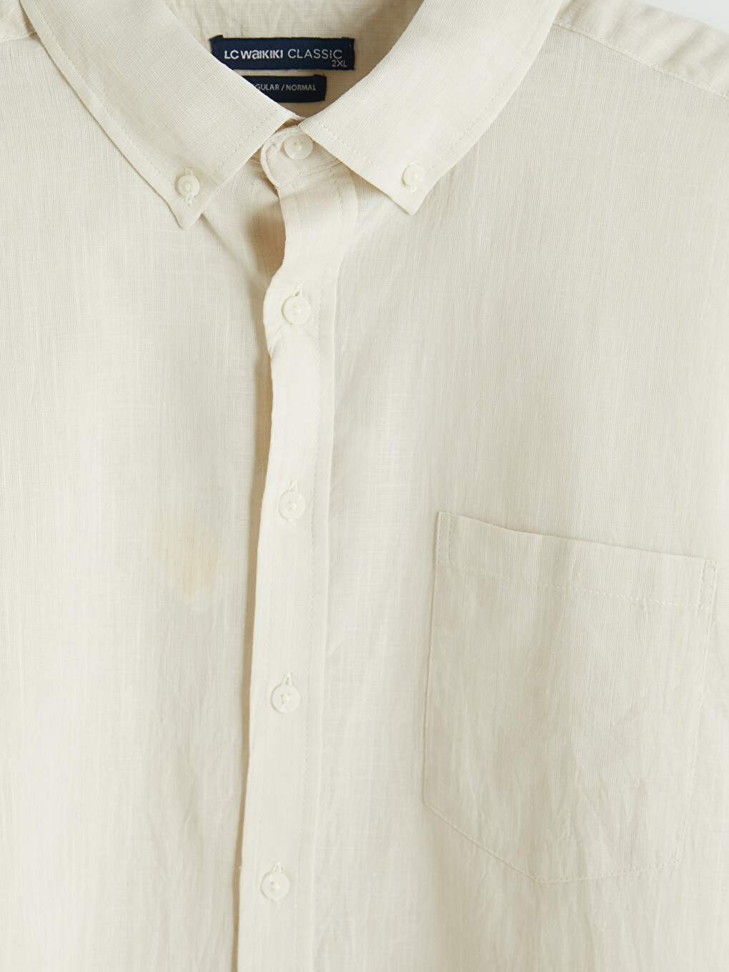 Regular Fit Linen Blend Men's Shirt-5