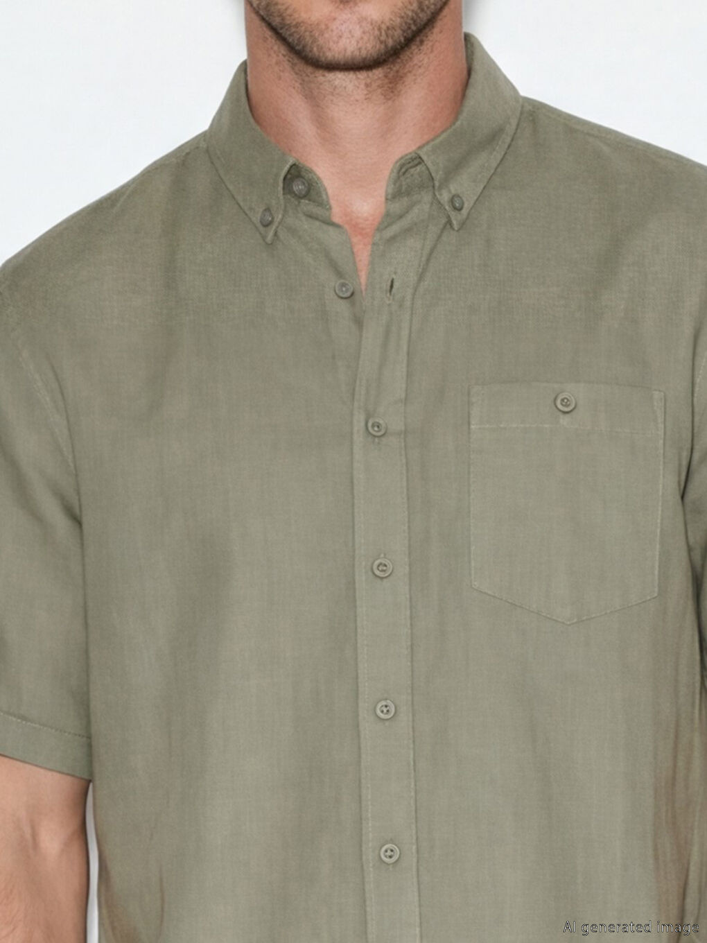 Πουκάμισο από μείγμα λινού κανονικής εφαρμογής για άνδρες-2