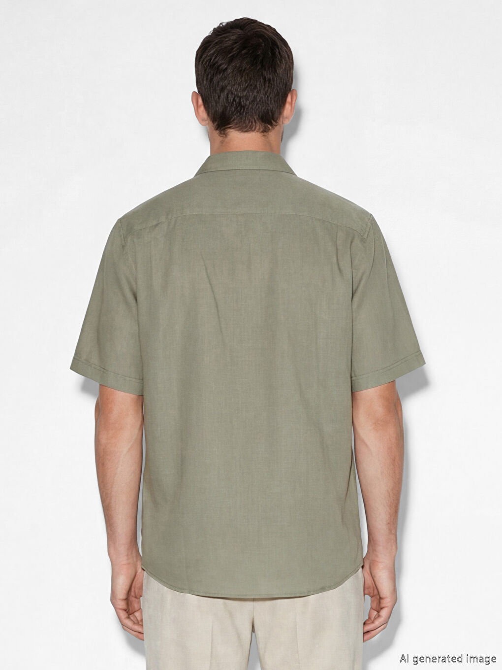 Πουκάμισο από μείγμα λινού κανονικής εφαρμογής για άνδρες-3