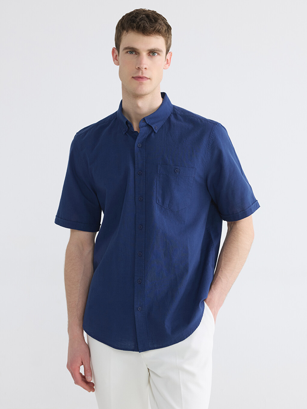 Man Navy Shirt